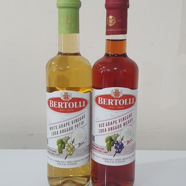 

Bertolli White Vinegar 500| Red Vinegar 500Ml |Grape Vinegar
