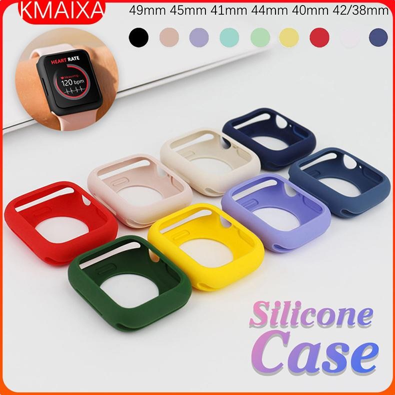 ( PROMOO) Soft Bumper Pelindung Runbber Screen Protector Case for Iwatch Apple Watch Ultra / Ultra 2