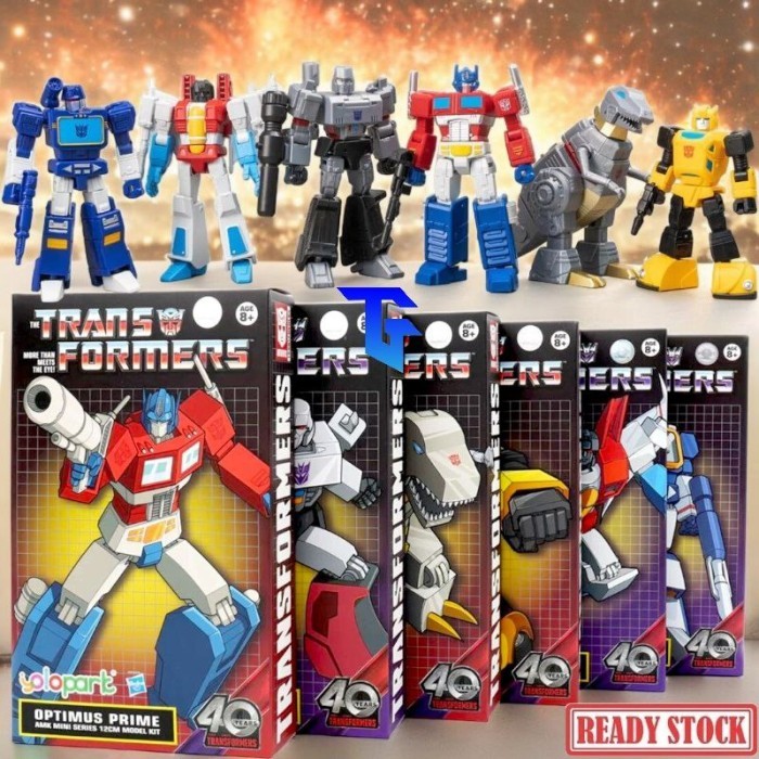 Yolopark Amk Mini Series Transformers G1 - Optimus Prime - Bumblebee - Grimlock - Megatron -