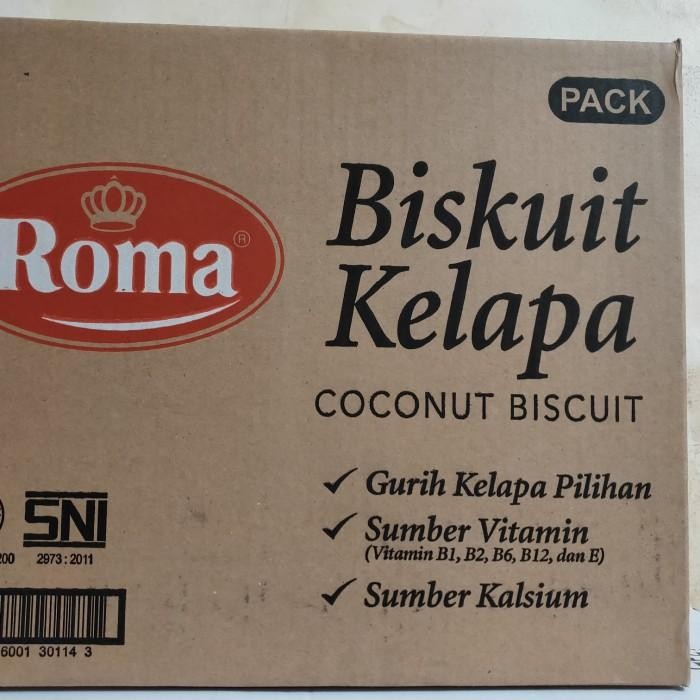 

Biskuit Roma Kelapa Family Pack Isi 7 Pack X 300Gr