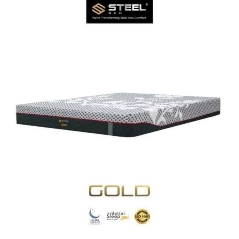 Kasur Busa In the box Steel Bed Gold uk 180 x 200 Tanpa Per