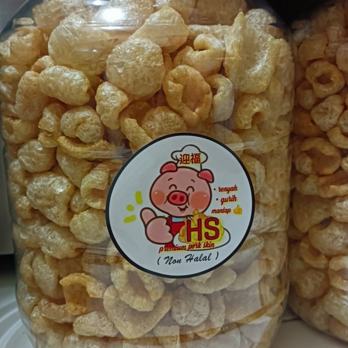 

kerupuk kulit babi kwalitas premium toples 10liter