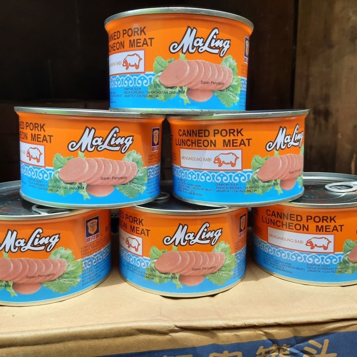 

TTS Maling / Pork Luncheon Meat 397gr x 24 Cans Gosend / Grab