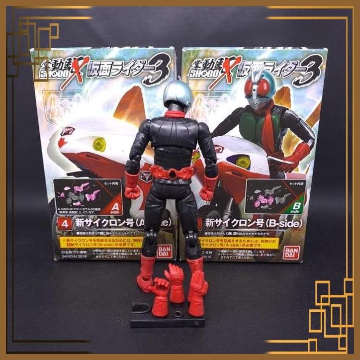 [AGS] SHODO X SHOWA KAMEN RIDER SHIN NIGO 2 + SHIMA NEW CYCLONE BANDAI RARE