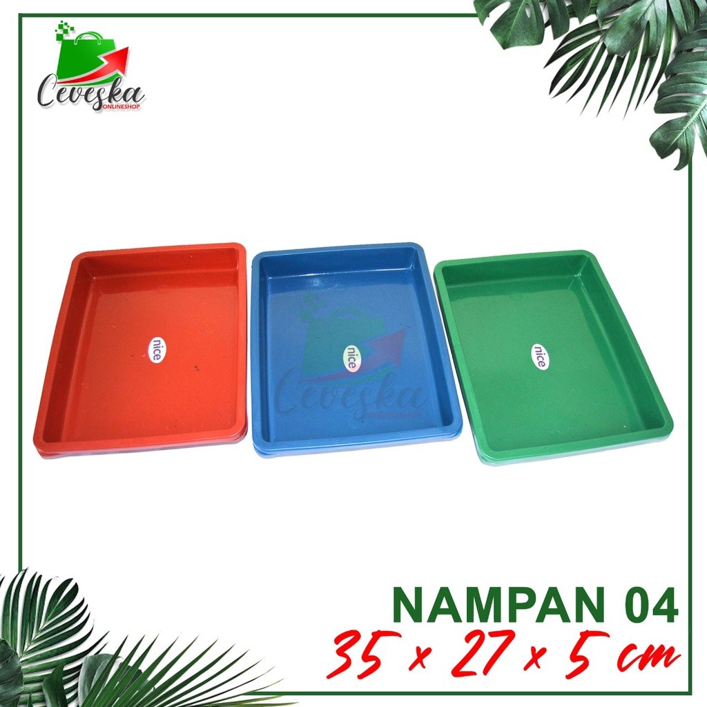 BAKI NAMPAN PLASTIK SEGI 04 BESAR