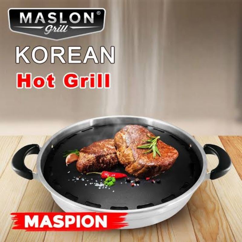 GRILL PAN ANTI LENGKET PANGGANGAN BBQ MASPION KOREAN HOT GRILL