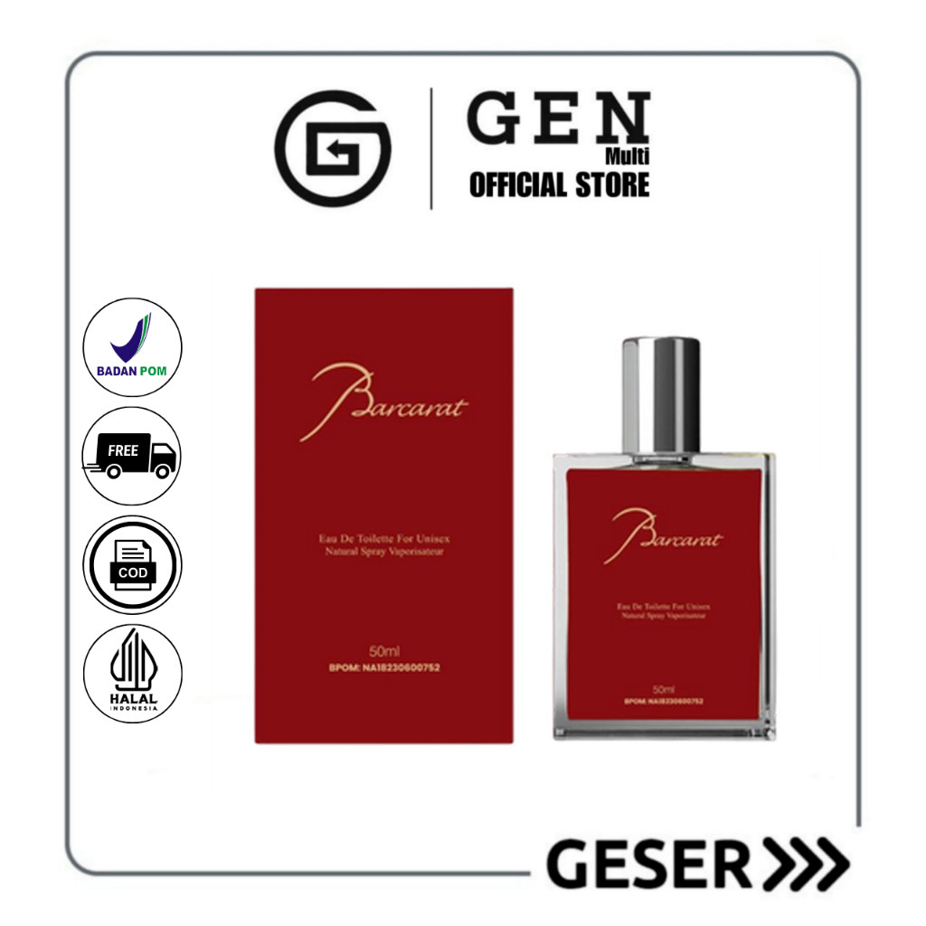murah GEN - [BPOM] Parfum Baccarat 50ml Premium / Parfum Barcarat 50ml Best Seller / Parfum Pria &