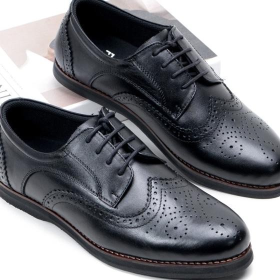 Sepatu Pantofel Pria Formal Oxford Kulit Fordza D332