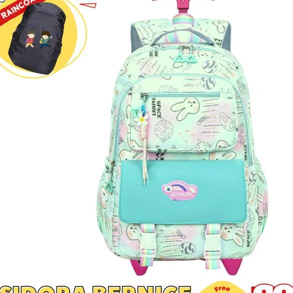 Trolley Tas Anak Tas Koper Anak Perempuan Remaja Bahan Halus Dan Tebal