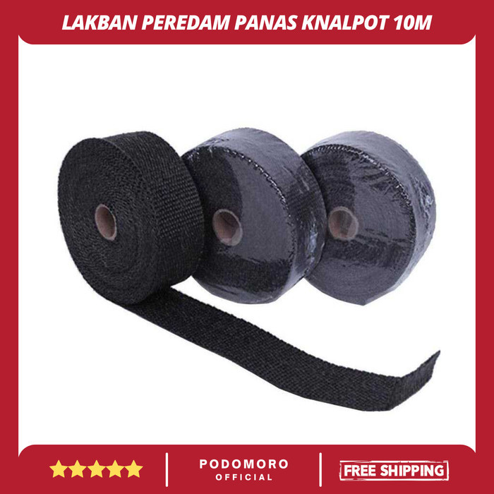 

Sale Exhaust Wrap Isolasi Tape Lakban Peredam Panas Knalpot Geonyieek