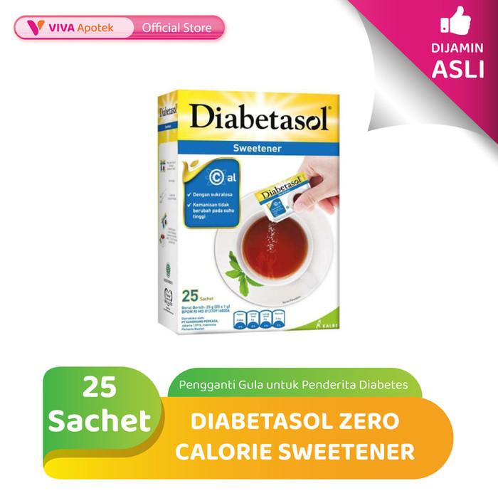 

Diabetasol Zero Calorie Sweetener Pemanis Tanpa Kalori (25 Sachet)