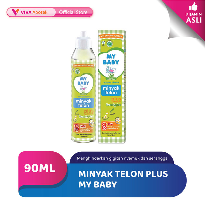 Minyak Telon Plus My Baby Melindungi Bayi dari Gigitan Nyamuk (90 ml)