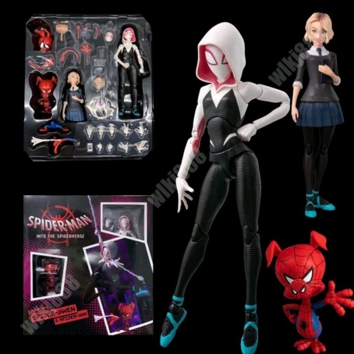 Action Figure Gwen Stacy Spiderman Into The Spider Verse Sentinel Toys