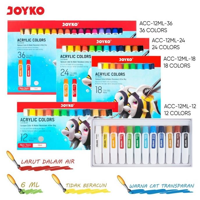 

Cat Akrilik Acrylic Color Joyko ACC-12ML