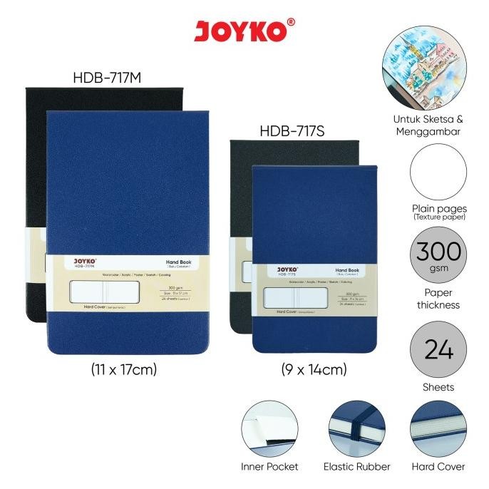 

Buku Catatan Sketsa Hand Book Joyko HDB-717S~717M 300 gsm