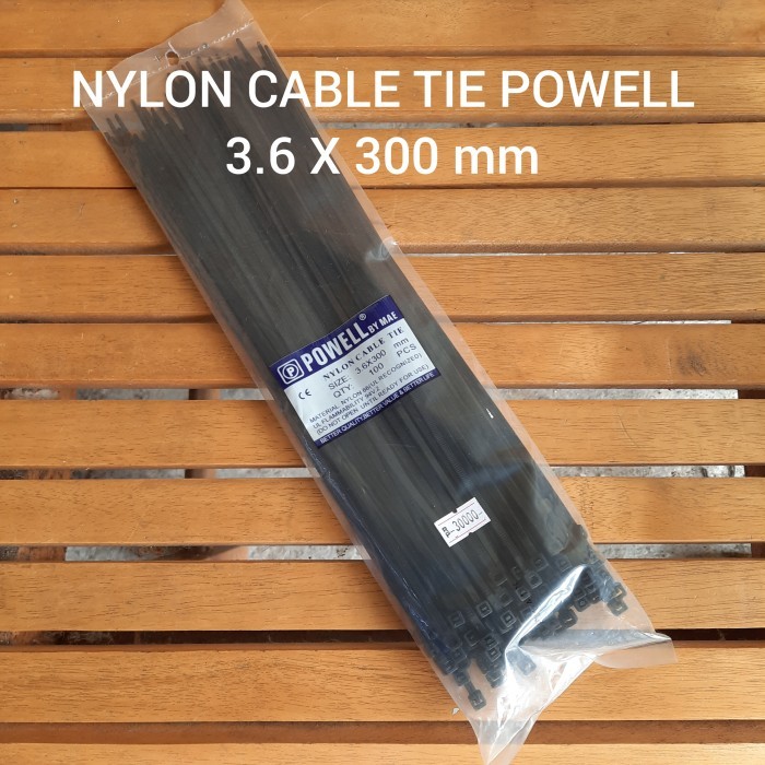 

~~~~~] POWELL Kabel Tie Tis Zippers Tali Nylon 3.6 x 300 Cable Ties 30cm