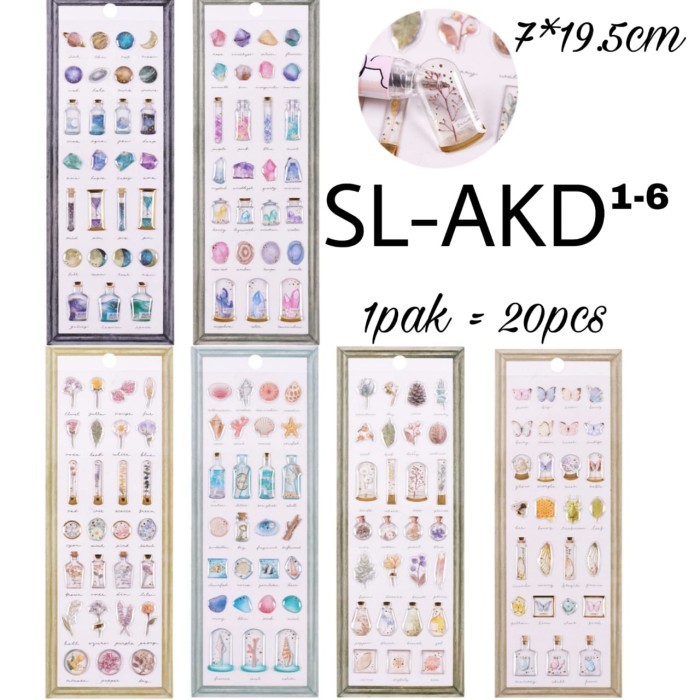 

Paling Laris! Sticker Ocean Sea Shell Wishing Bottle Eternal Flower Stiker Timbul Murah