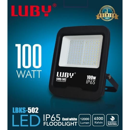 Produk Lampu Sorot / Lampu Tembak LED Putih 100 Watt-502 PREMIUM LUBY - SNI