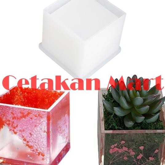 

Cm Cetakan Silikon Resin Craft Diy Pot Storage Box Holder 8.5 Cm