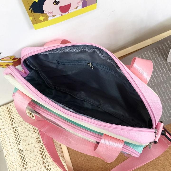 Super Sale ITABAG TAS SLEMPANG UNTUK BADGES TAS ITABAG UNTUK SIMPAN PIN COSPLAY ANIME LOLITA BAG Hem