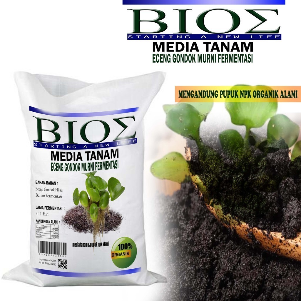 Humus Eceng Gondok Fermentasi 5L - 20L A293 Media Tanam Organik Plus Trichoderma sp & Jakaba Super S