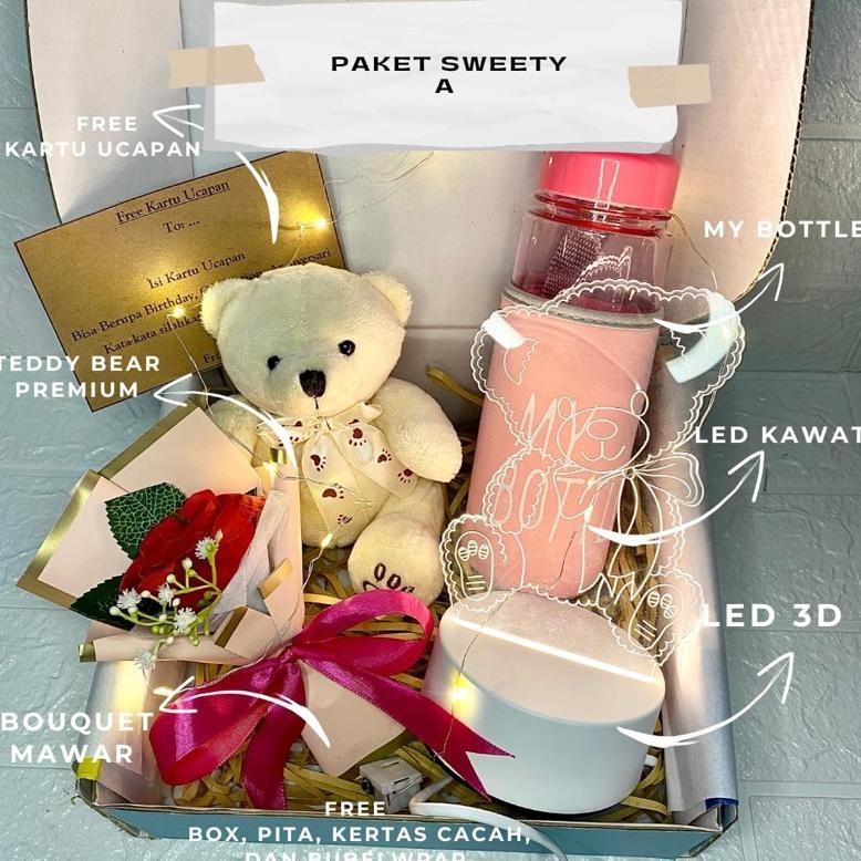 

fg-87 Aralia-KADO ANIVERSARY KADO VALENTINE HAMPERS CEWEK KADO ULANG TAHUN CEWEK HADIAH VALENTINE HAMPERS CEWEK KADO BONEKA CEWE KADO LED 3D GIFT BOX WANITA KADO CEWEK Terlaris