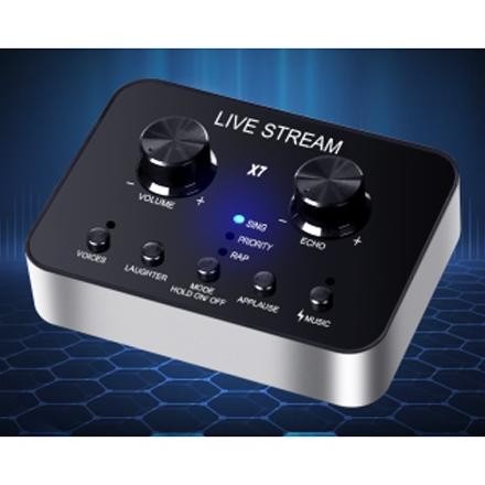 ready - audio usb external soundcard live broadcast crophone headset - x7