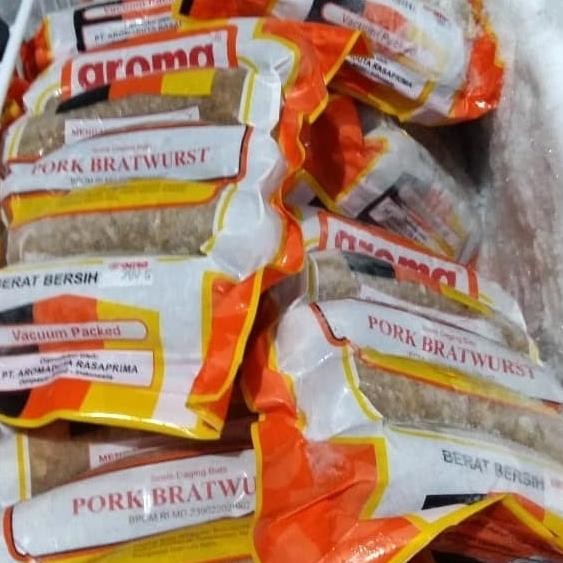 

PORK BRATWURST SAUSAGE SOSIS BABI AROMA BALI @500gram GGS