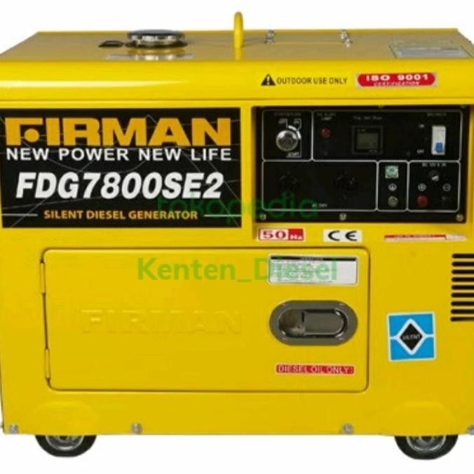 siap kirim] Genset Silent 5000 watt solar FIRMAN generator FDG 7800 SE2