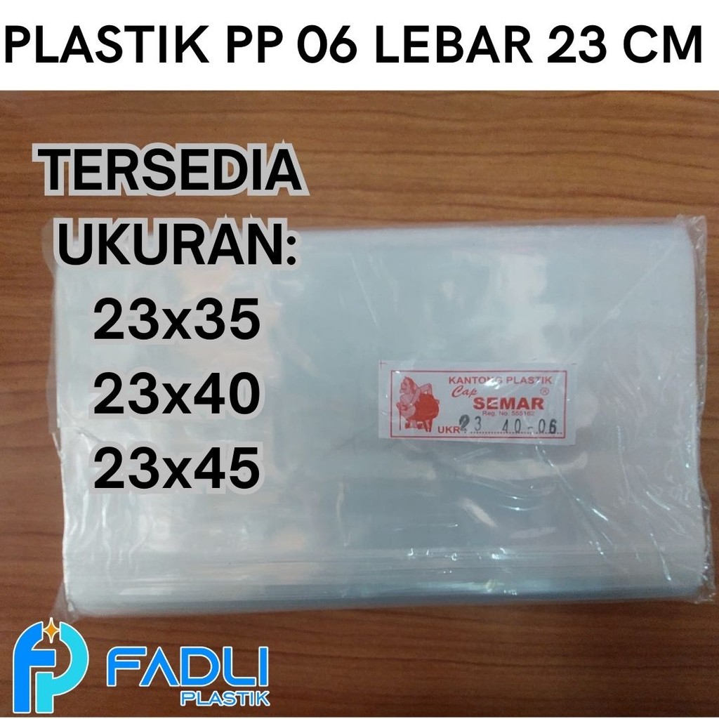 Kantong Plastik PP 06 ukuran 23x35 23x40 23x45