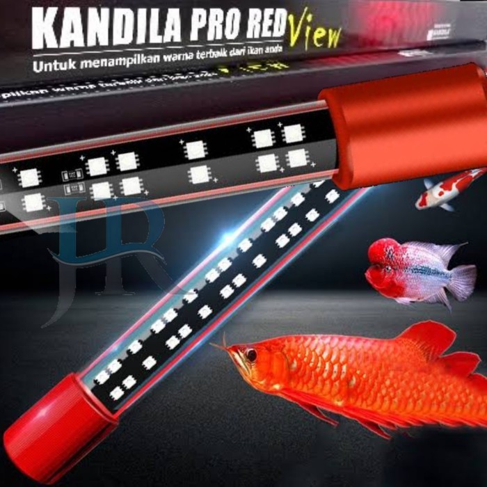 Lampu Led Aquarium Kandila Pro Red View Arwana Louhan Koki 100 120 Cm