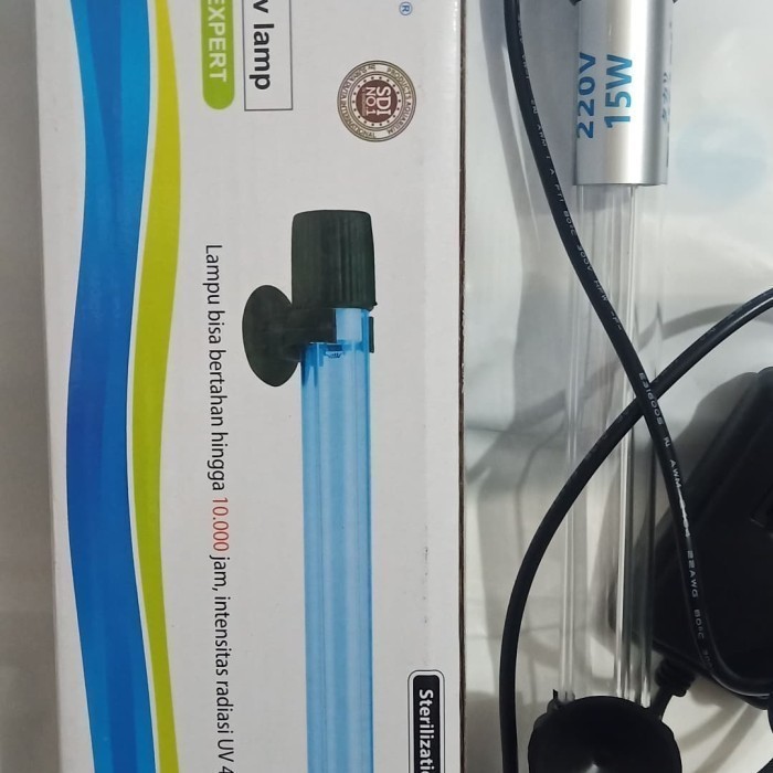 Aquarium Lampu Uv Takari 15 Watt Basmi Alga