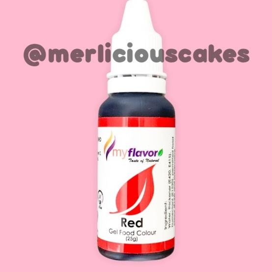 

Red Gel My Flavor Food Color Food Colour Pewarna Makanan