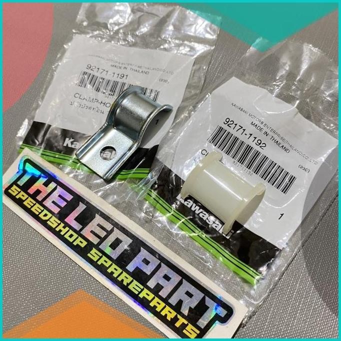 Clamp Klem Breket Selang Rem Belakang Ninja R RR SS Original Kawasaki