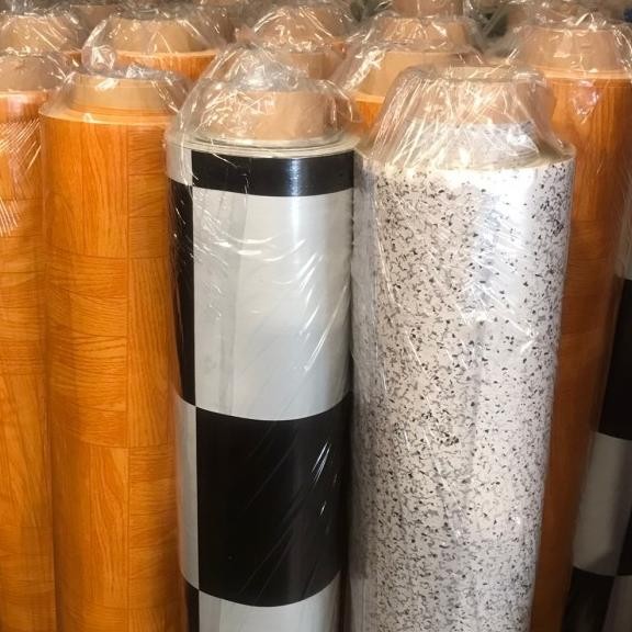 Karpet Lantai Plastik Vinyl Daimaru 1Roll Isi 24 Meter