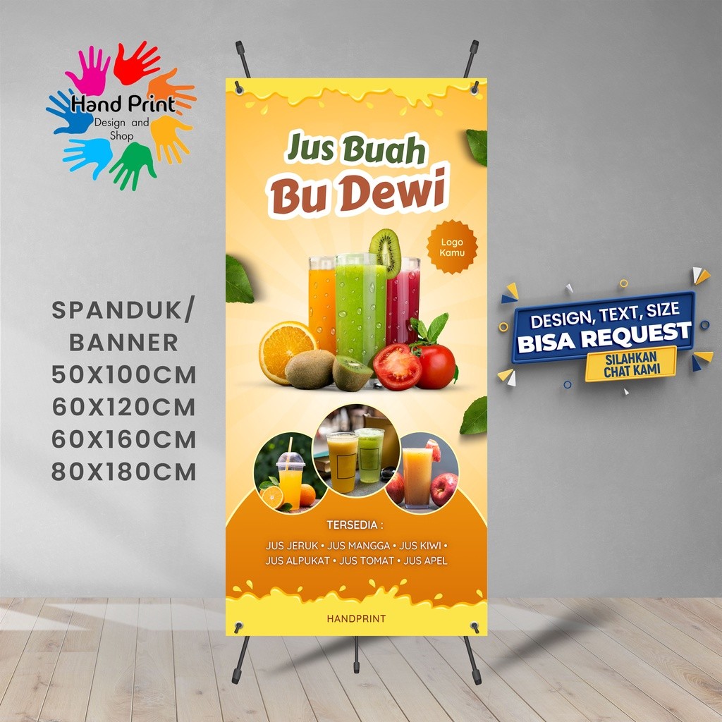 SPANDUK BANNER Aneka Jus Buah Segar Juice Bisa Request Desain