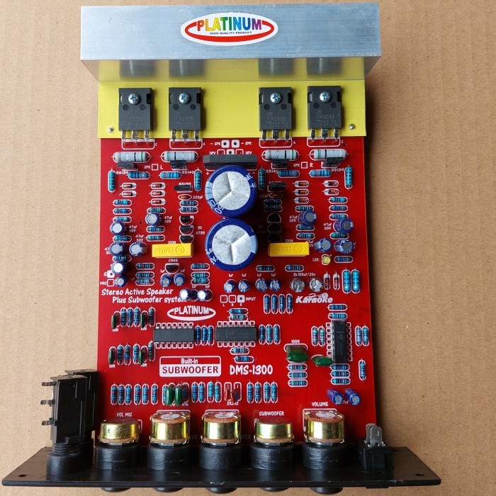 kit pcb speaker aktif dms 1300 platinum stereo mic