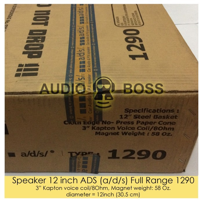 Speaker ADS Full Range 12 inch 1290 - Speaker ADS 12" Full Range 1290