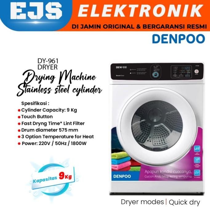 Jual Mesin Pengering Baju Denpoo Dryer Dy-961
