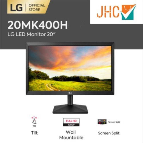 Monitor LED LG 19.5" 20MK400H 20 Inch PC Komputer VGA + HDMI Input