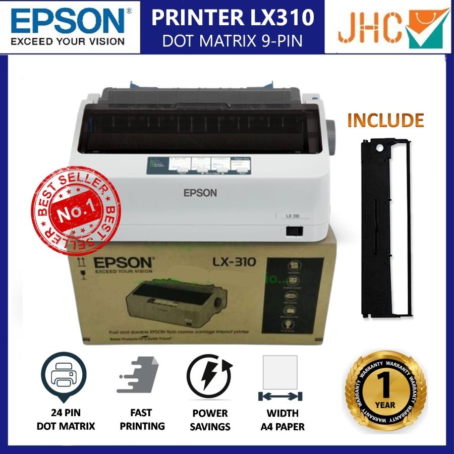 Printer EPSON LX-310 Dot Matrix | LX310 | LX 310| PRINTER DOT MATRIX ORIGINAL