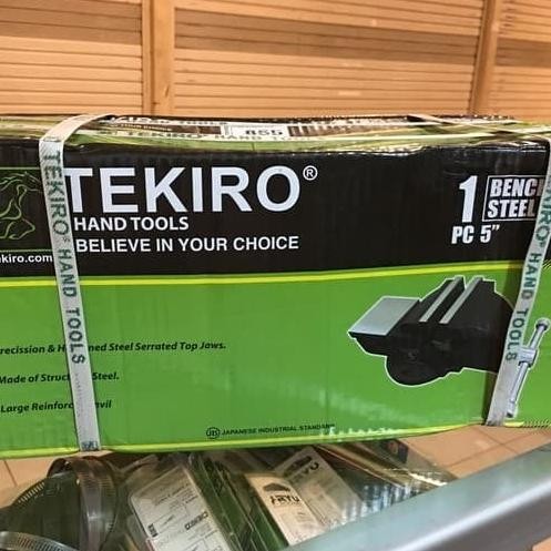 ragum 5" inchi TEKIRO catok / bench vice / alat penjepit