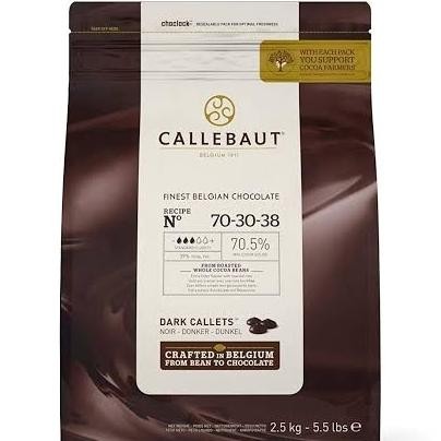 

Callebaut Dark Chocolate Callets Button Couverture 70 70.,5% 200 Gr