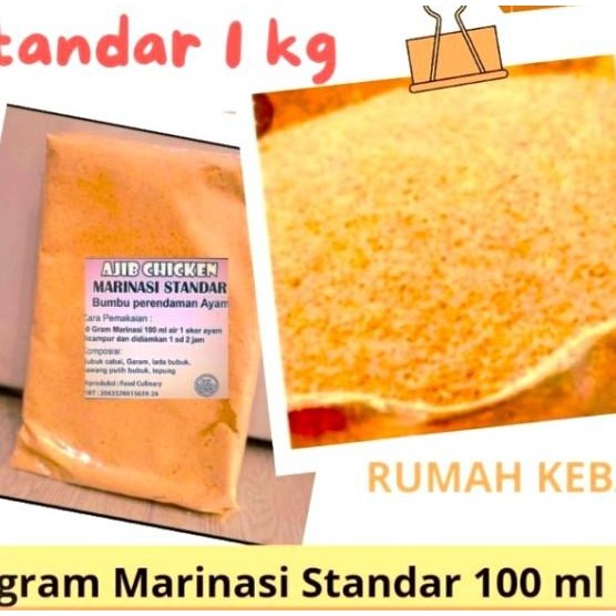 

Bumbu Perendaman Marinasi 10 Kg Go-Jek-Marinasi Standar 10Kg By Go-Jek