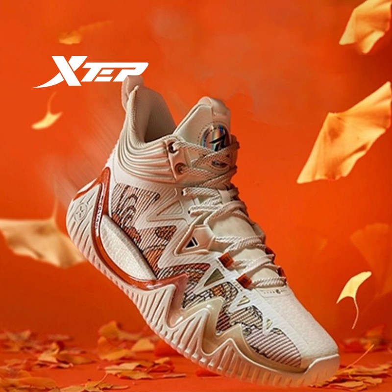 Sepatu Basket Pria XTEP Lingren Mendukung Tekstur Stabilitas Bantalan |E1459476|