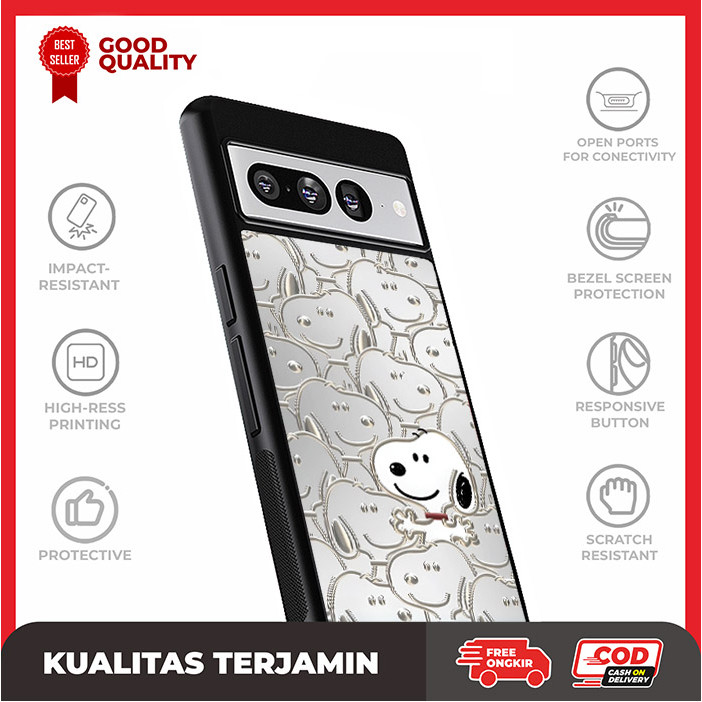 Case Google Pixel 9 8A 8 7A 7 6 6A 5 4 4A Pro XL 4G 5G Snoopy AH3201 Casing Custom A14