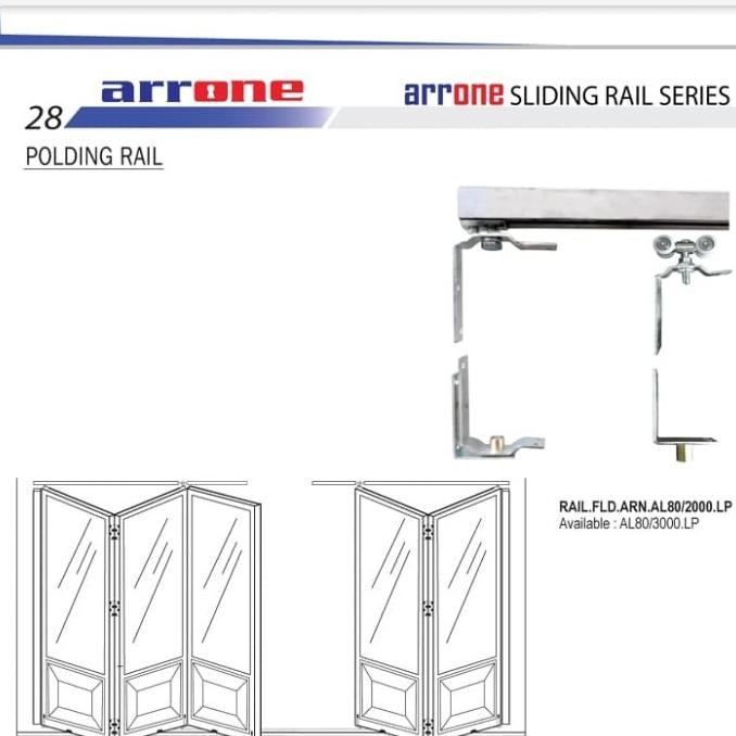 Rel Pintu Lipat Alumunium