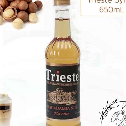 

650Ml Macadaa Nut Trieste Syrup Sirup Kopi Coffee - Kacang Macadaa