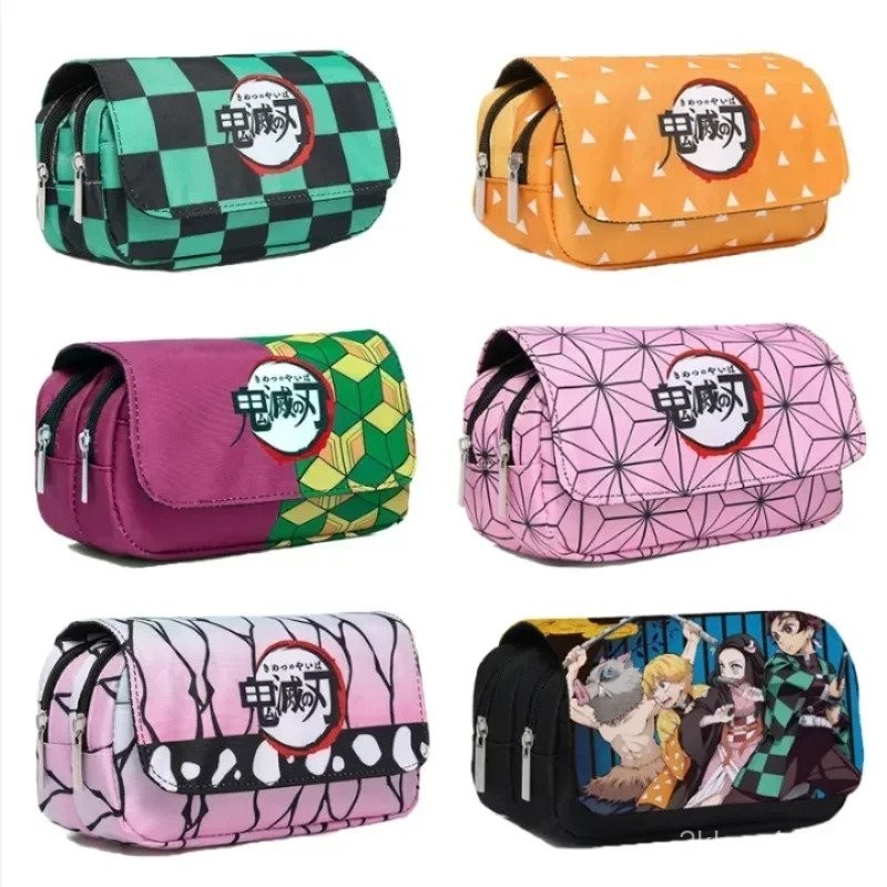 

Demon Slayer 3D Anime Pen Bag Student Storage Bag Tanjirou Nezuko Zenitsu Giyuu Cartoon Pen Box Cute Boys Girls Pencil Case CDLG