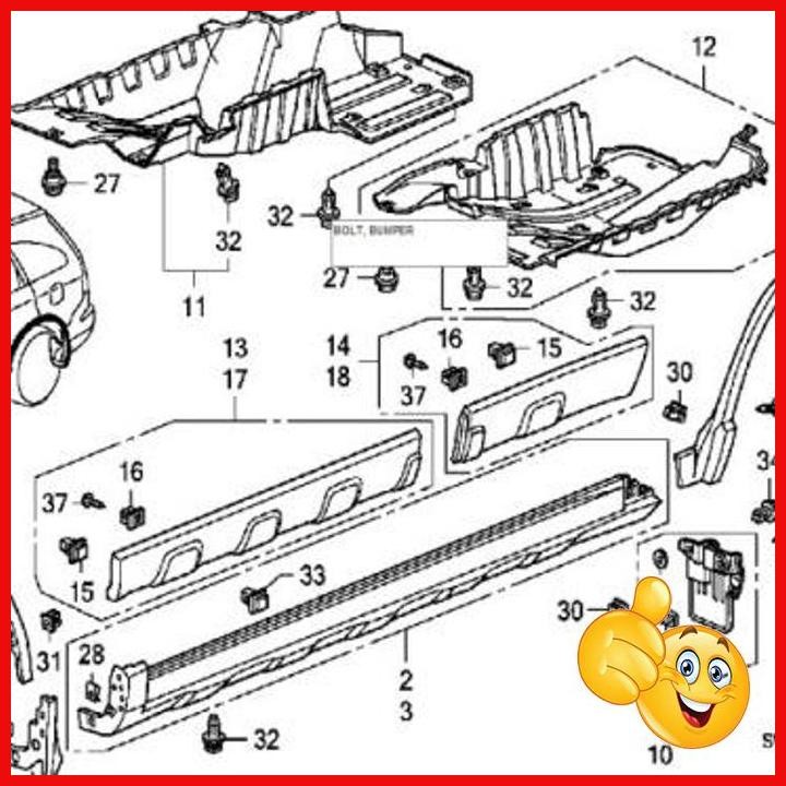 [VFT] LIST OVER FENDER BELAKANG CRV 2008-2012, CRV GEN 3